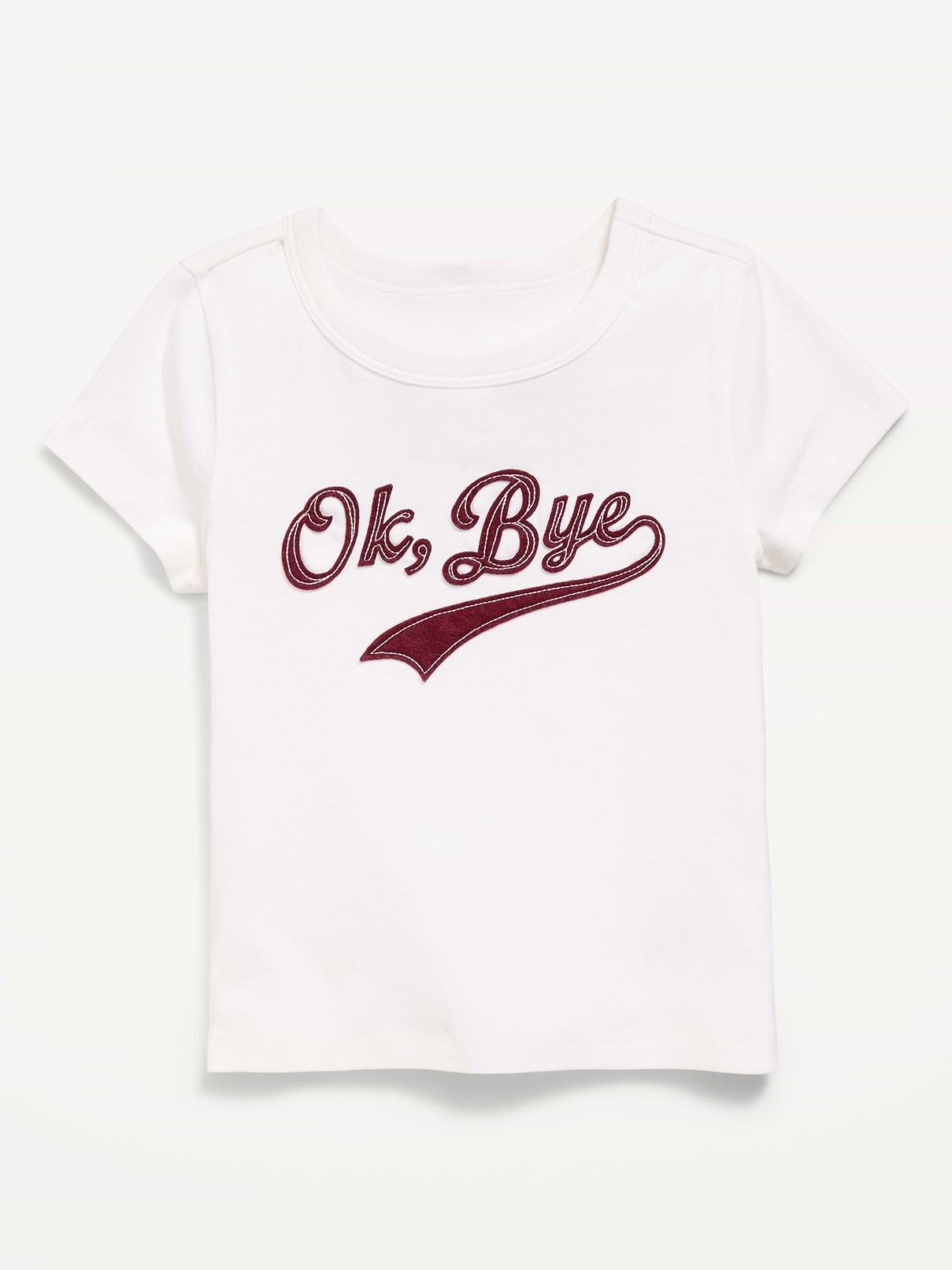Image number 1 showing, Fitted Short-Sleeve T-Shirt for Girls