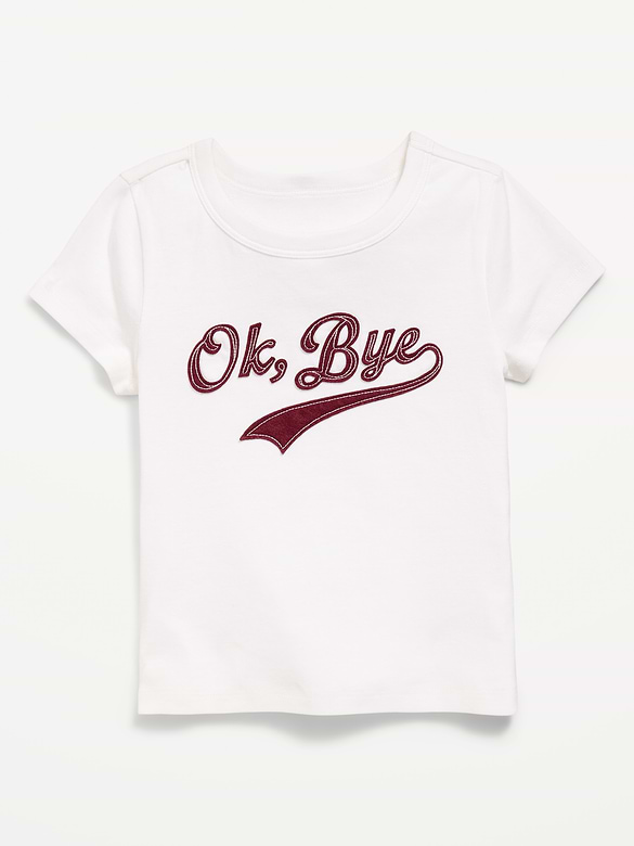Fitted Short-Sleeve T-Shirt for Girls