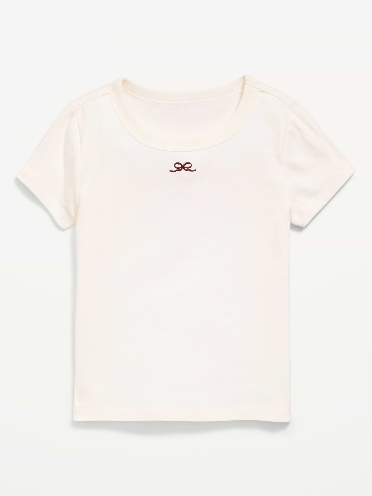 Image number 1 showing, Fitted Short-Sleeve T-Shirt for Girls