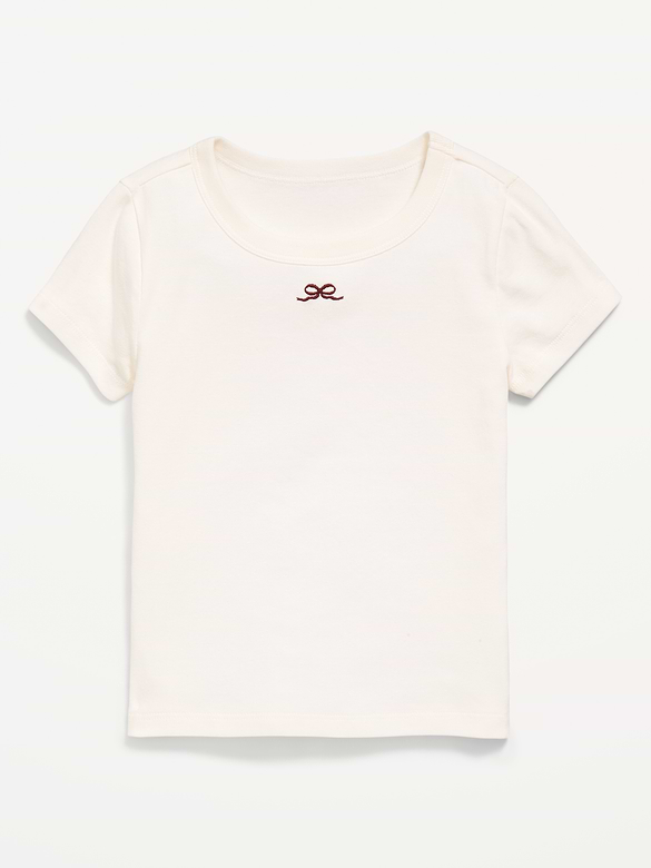 Fitted Short-Sleeve T-Shirt for Girls