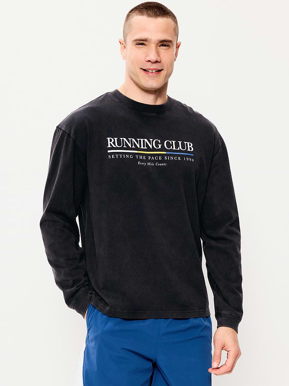 Lived-In Pro Long-Sleeve Graphic T-Shirt