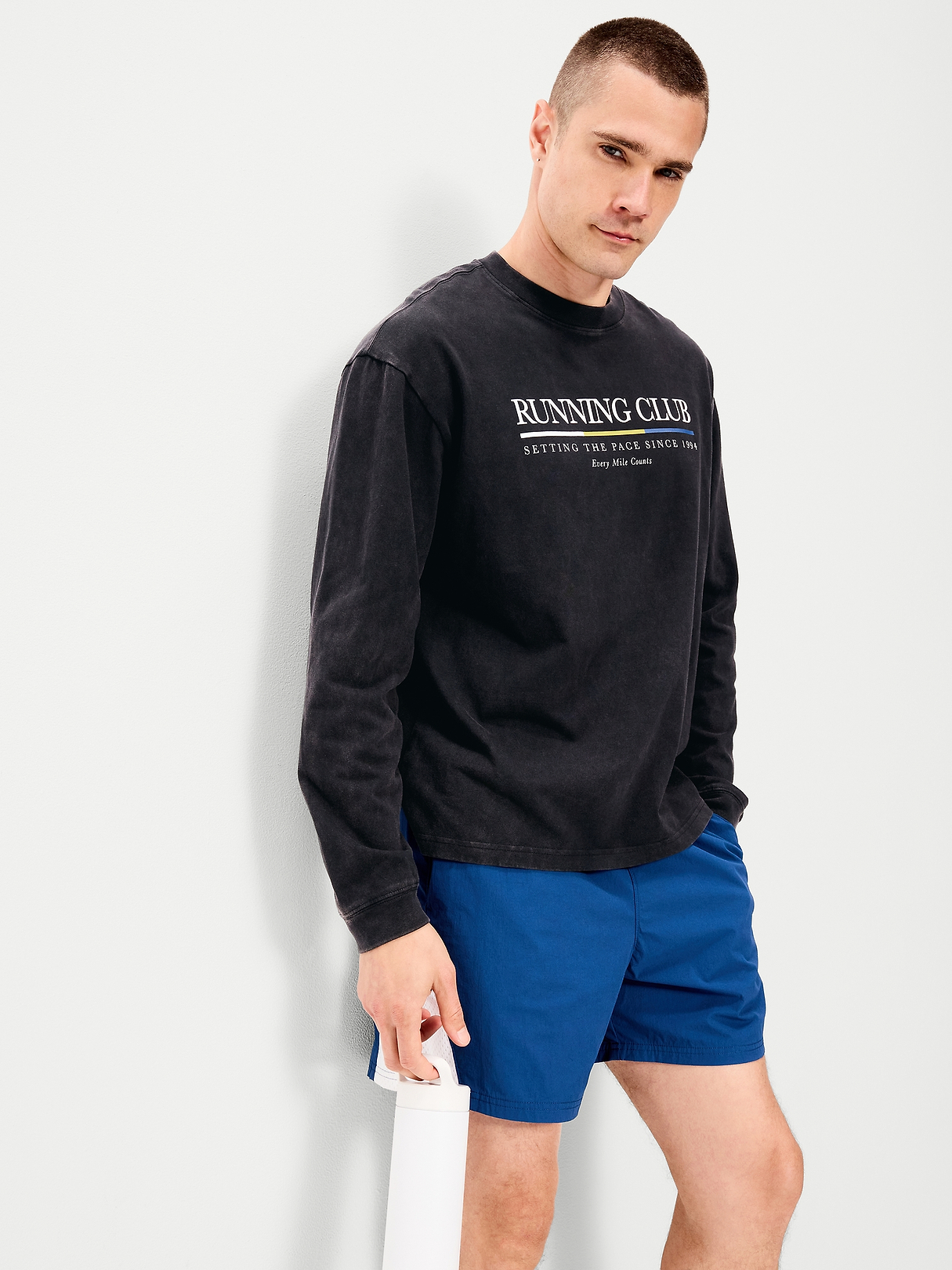 Lived-In Pro Long-Sleeve Graphic T-Shirt | Old Navy