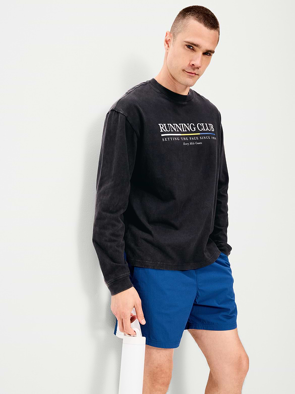 Lived-In Pro Long-Sleeve Graphic T-Shirt