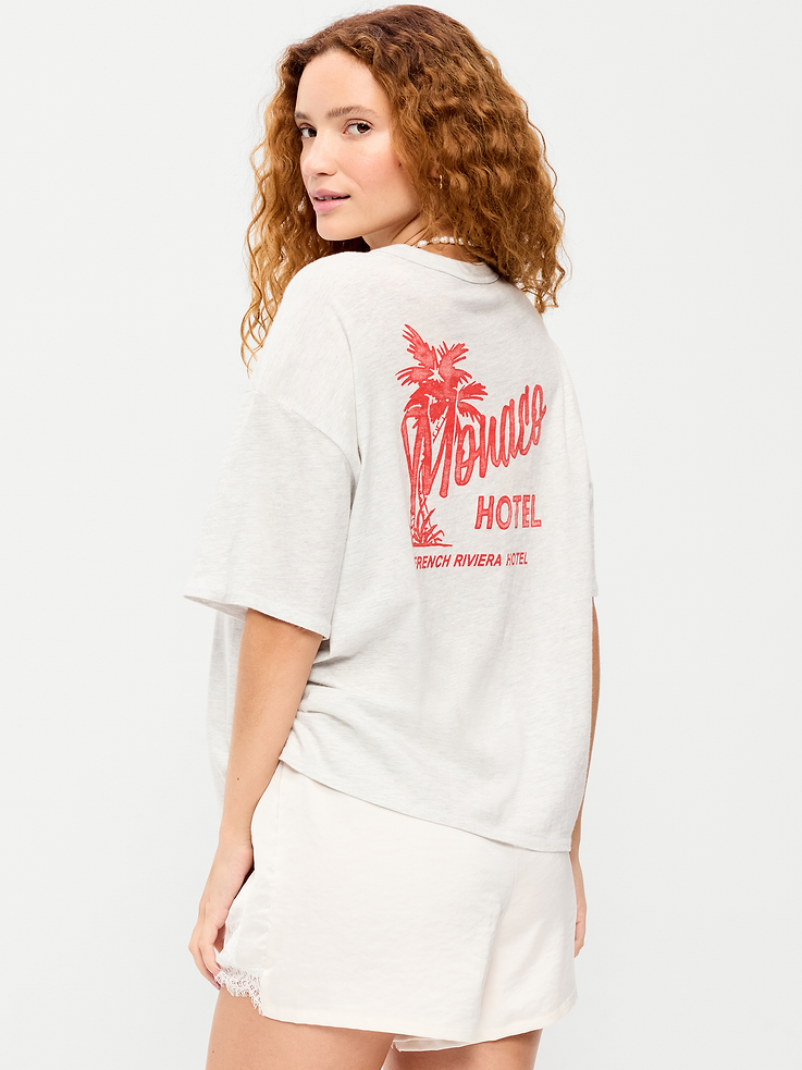 Image number 2 showing, Short-Sleeve Loose Graphic T-Shirt