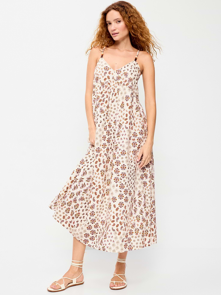 Image number 1 showing, Sleeveless Boho Maxi Dress