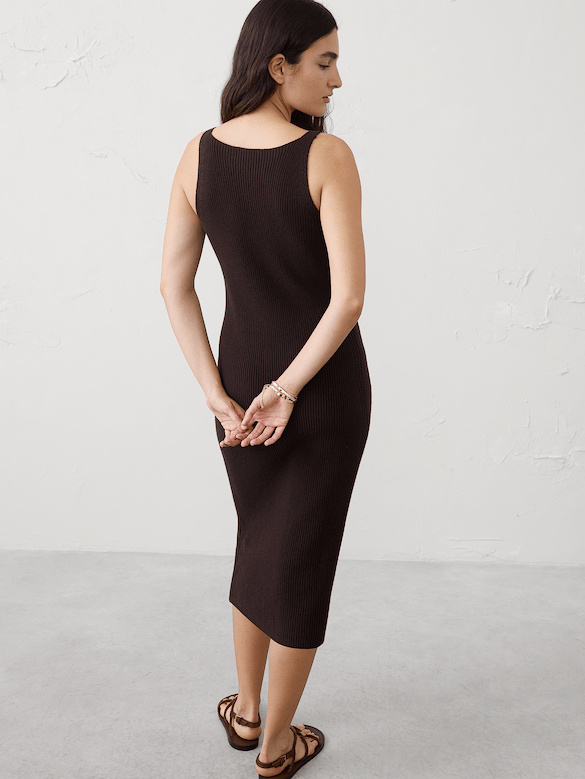 V-Neck Tank Midi Dress
