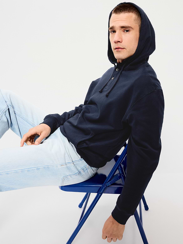 French Terry Pullover Hoodie