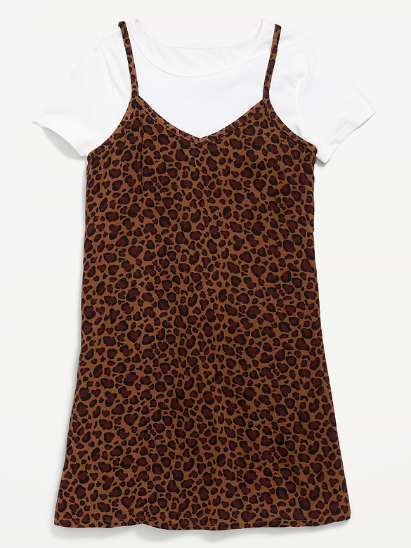 Short-Sleeve T-Shirt and Dress Set for Girls