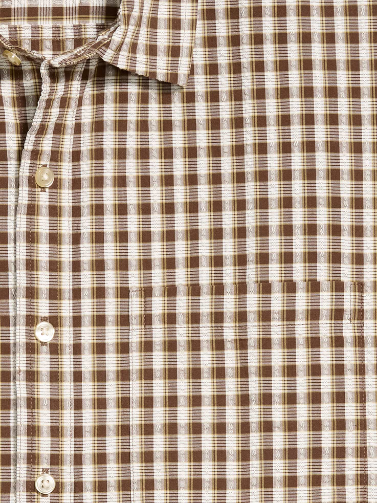 Image number 5 showing, Loose Fit Textured Plaid Pocket Shirt