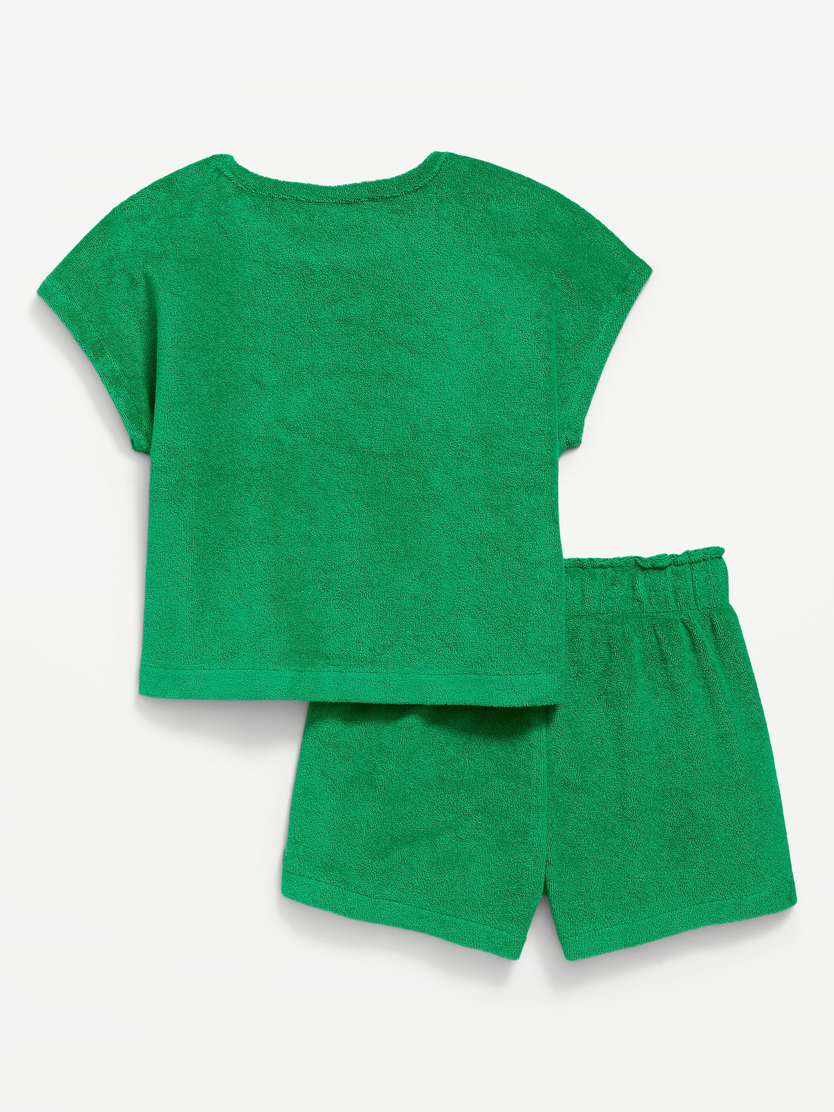 Image number 2 showing, Short-Sleeve Terry Top and Shorts Set for Toddler Girls