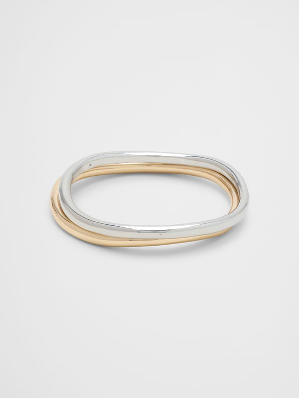Mixed Metal Organic Bracelets (2 Pack)