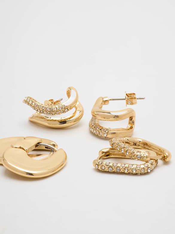 Pave Earring Set