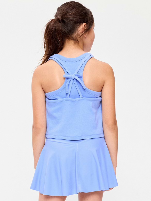 2-In-1 Ribbed Tank Top for Girls