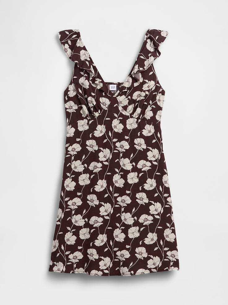 Image number 6 showing, Ruffle V-Neck Mini Dress