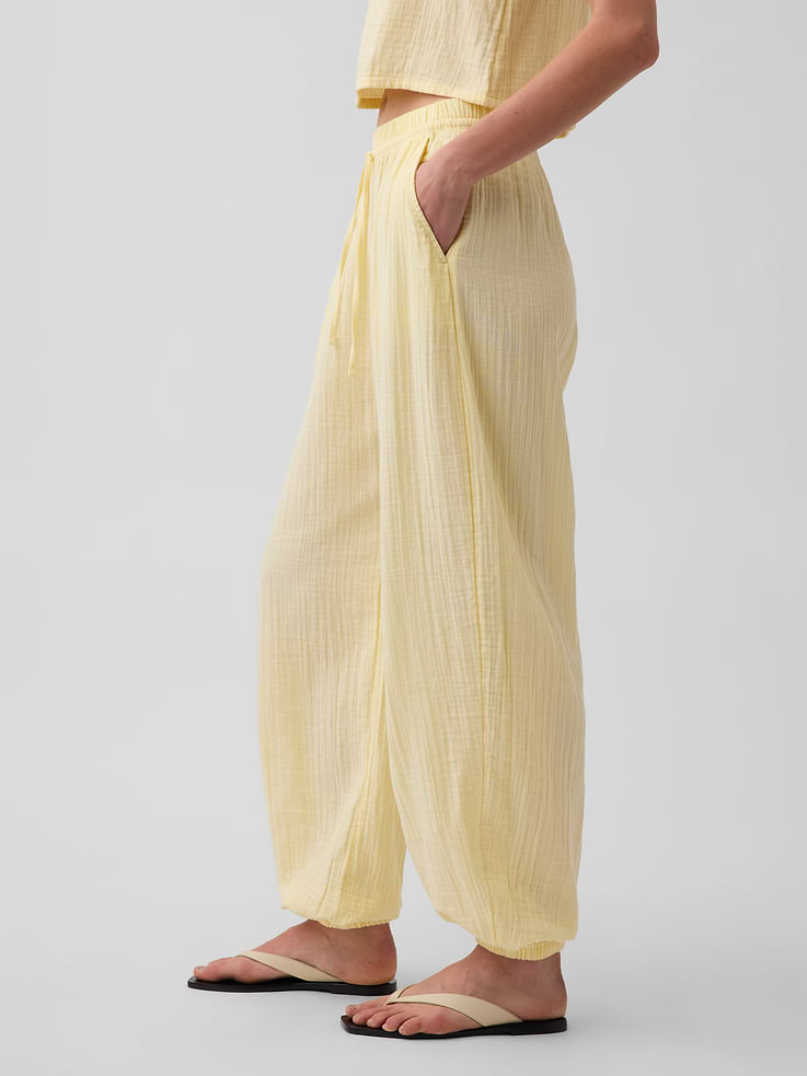 Image number 3 showing, Cotton Gauze Easy Joggers