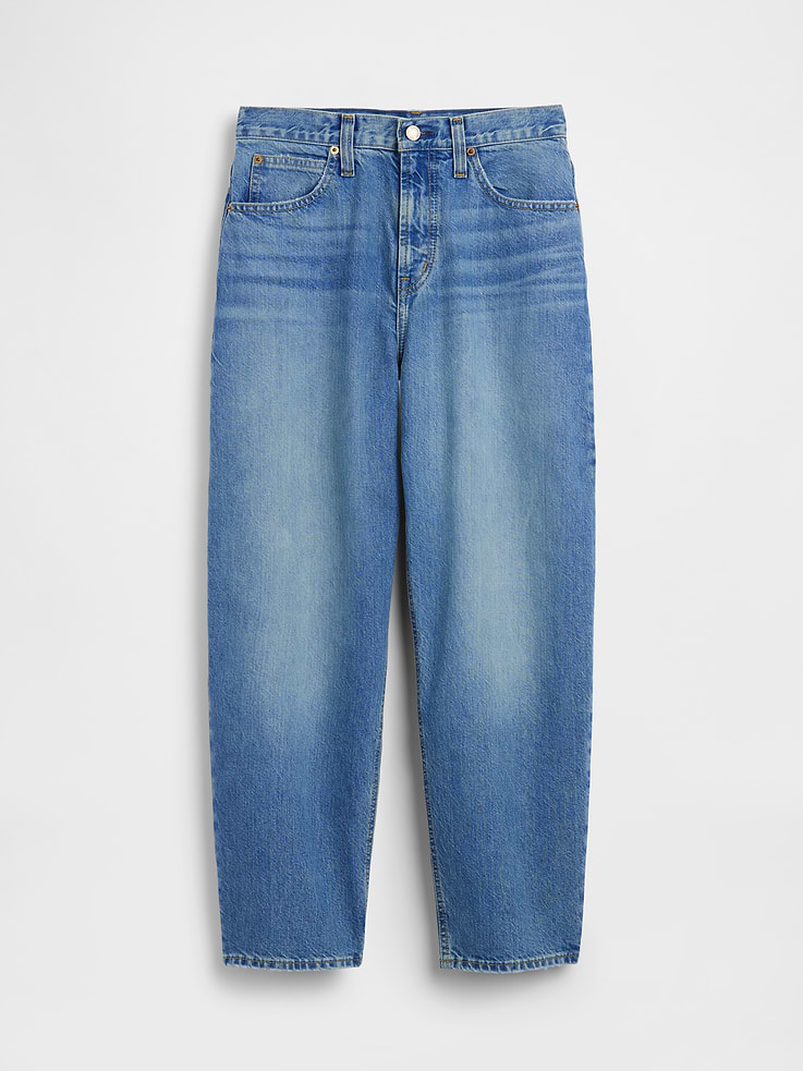 Image number 5 showing, High Rise Crop Barrel Jeans