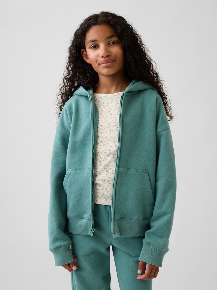 Image number 2 showing, Kids VintageSoft Relaxed Zip Hoodie