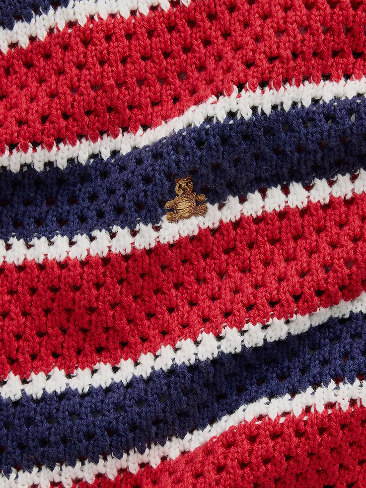 Image number 5 showing, Kids100% Cotton Crochet Oversized Sweater
