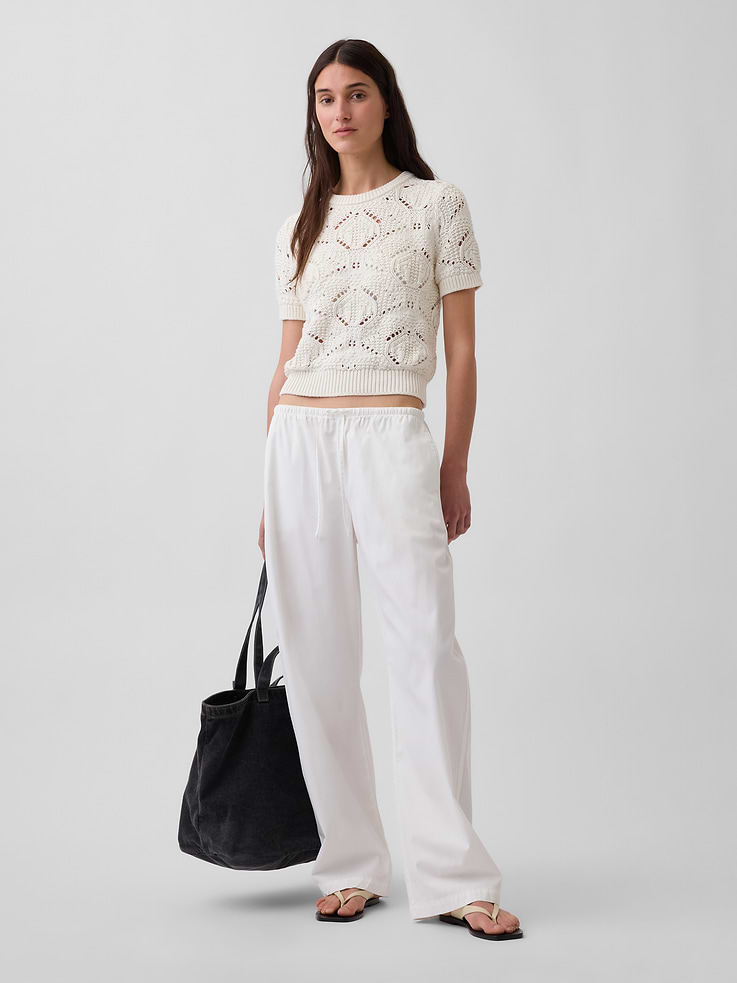 L'image numéro 2 présente Chandail en tricot crocheté 100 % coton
