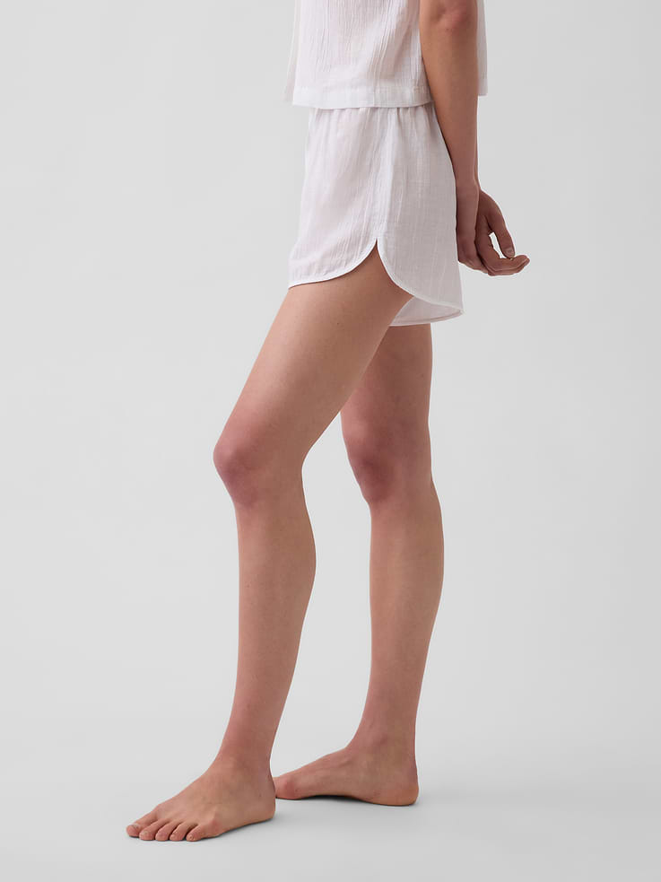 Image number 3 showing, Crinkle Gauze PJ Shorts