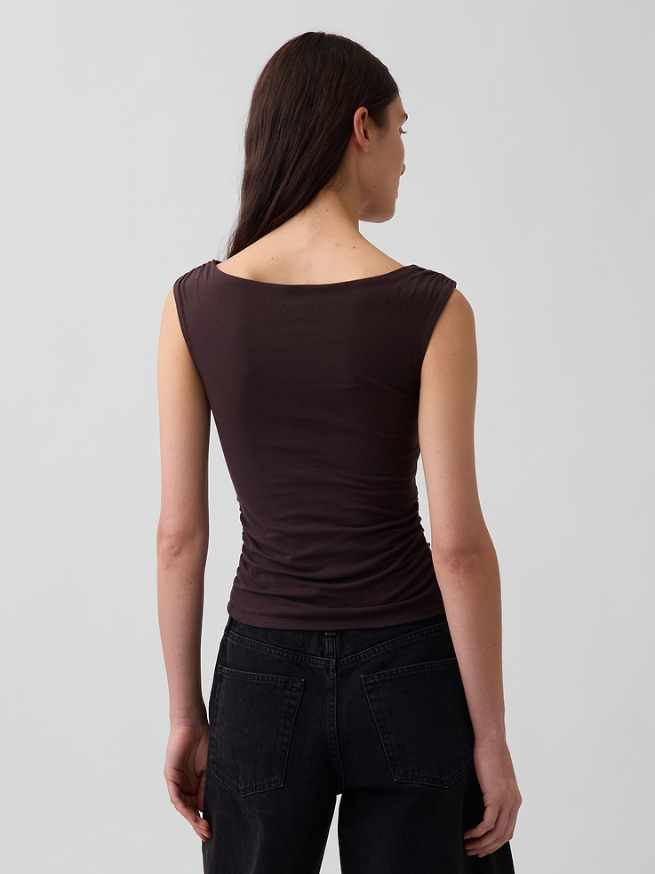Image number 3 showing, CloseKnit Jersey Ruched Crop Top