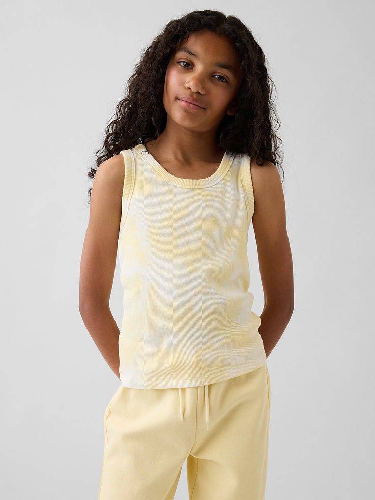 Image number 1 showing, Kid Rib Tie-Dye Tank Top