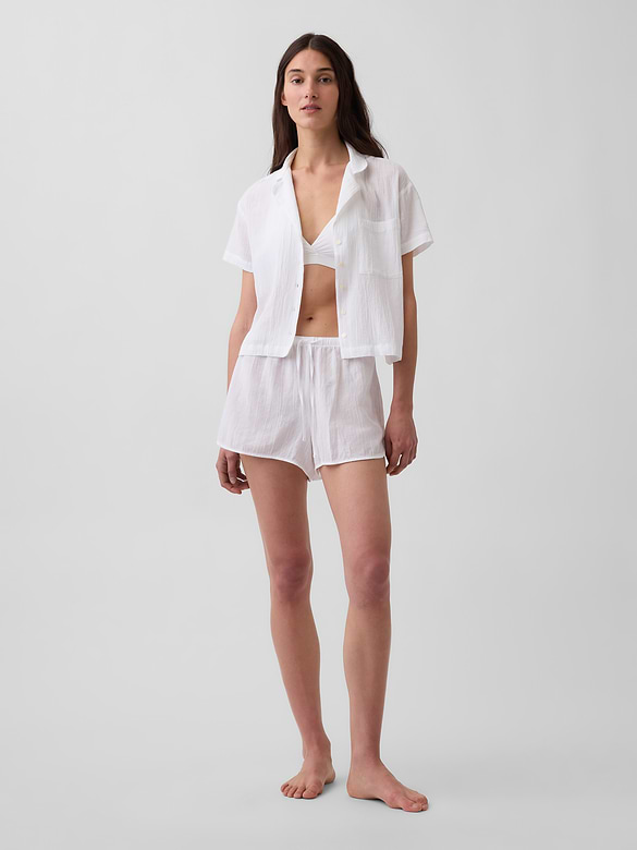 Crinkle Gauze PJ Shorts