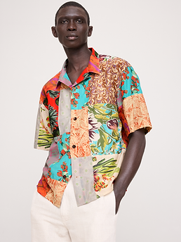 Relaxed-Fit Summerweight Cotton Resort Shirt