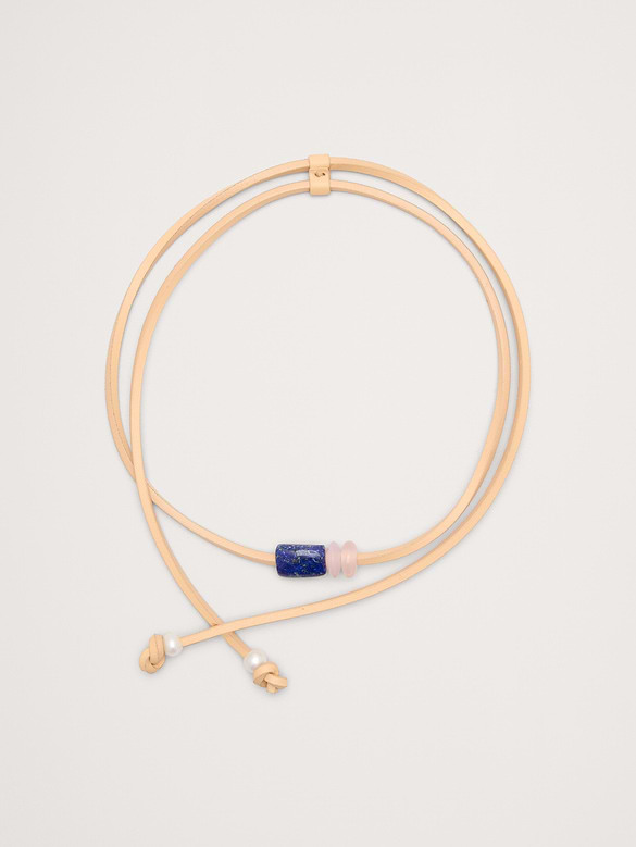 Collier cordon avec lapis-lazuli
