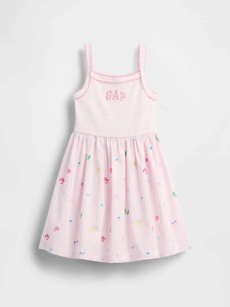 Image number 2 showing, Baby & Toddler Mixed Media Apron Dress