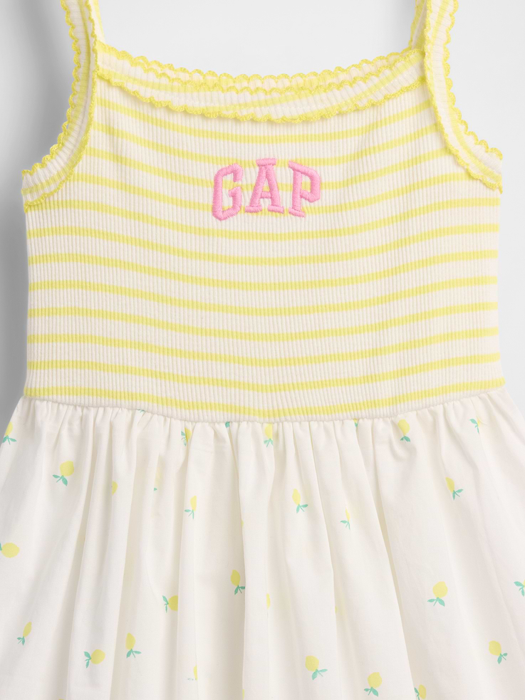 Image number 4 showing, Baby & Toddler Mixed Media Apron Dress