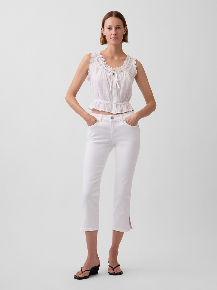 Image number 1 showing, Low Rise Capri Jeans