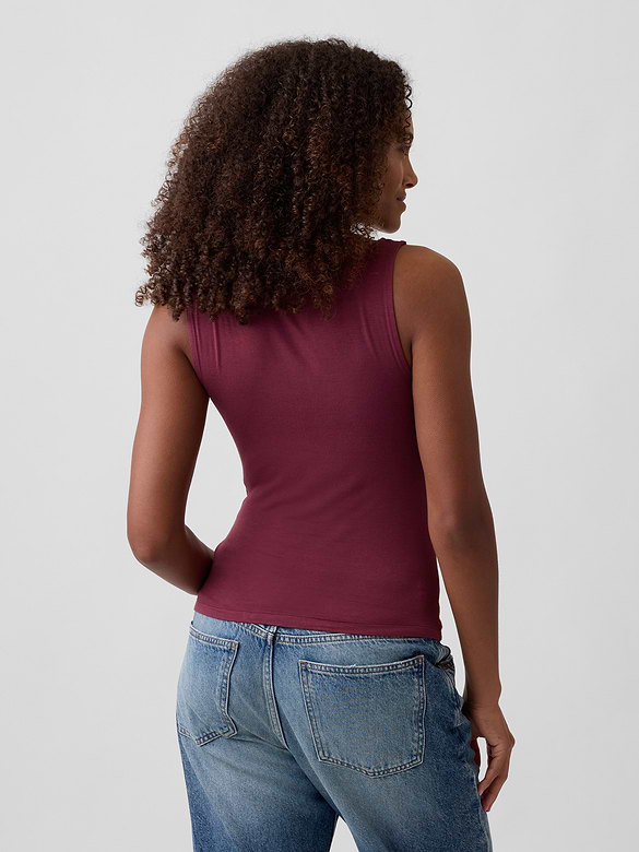 Sleeveless Cowl-Neck Top
