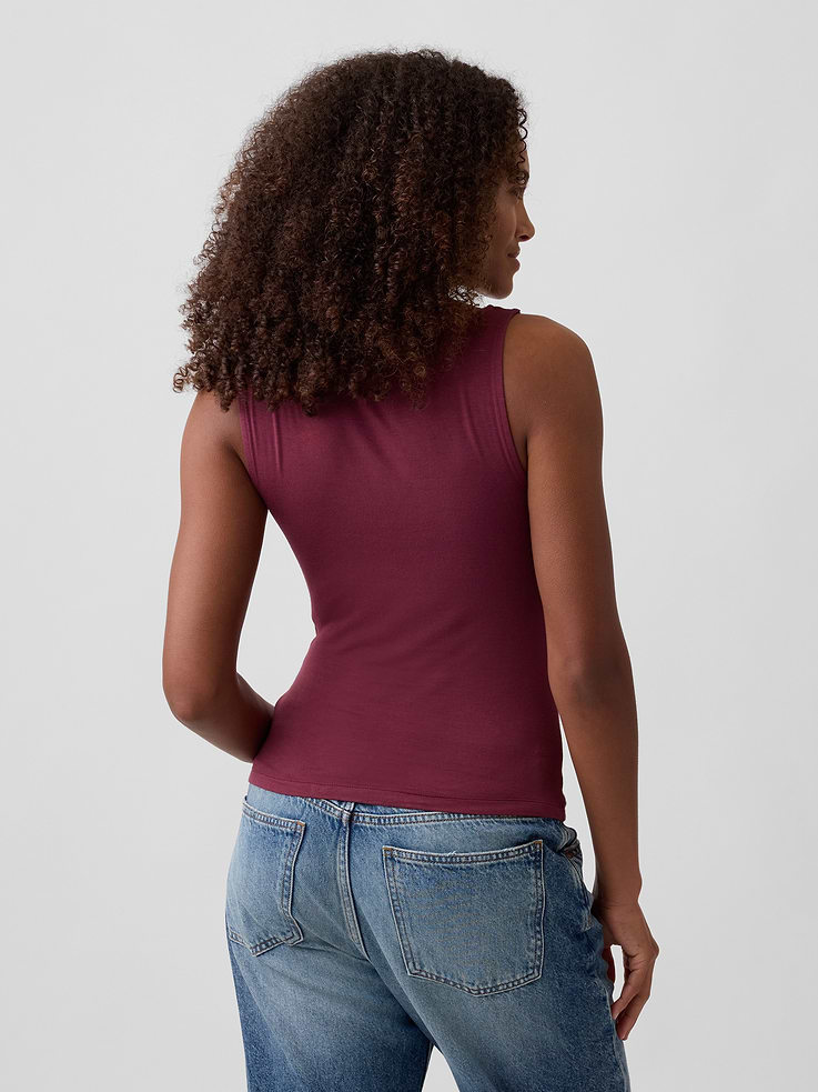 Image number 2 showing, Sleeveless Cowl-Neck Top