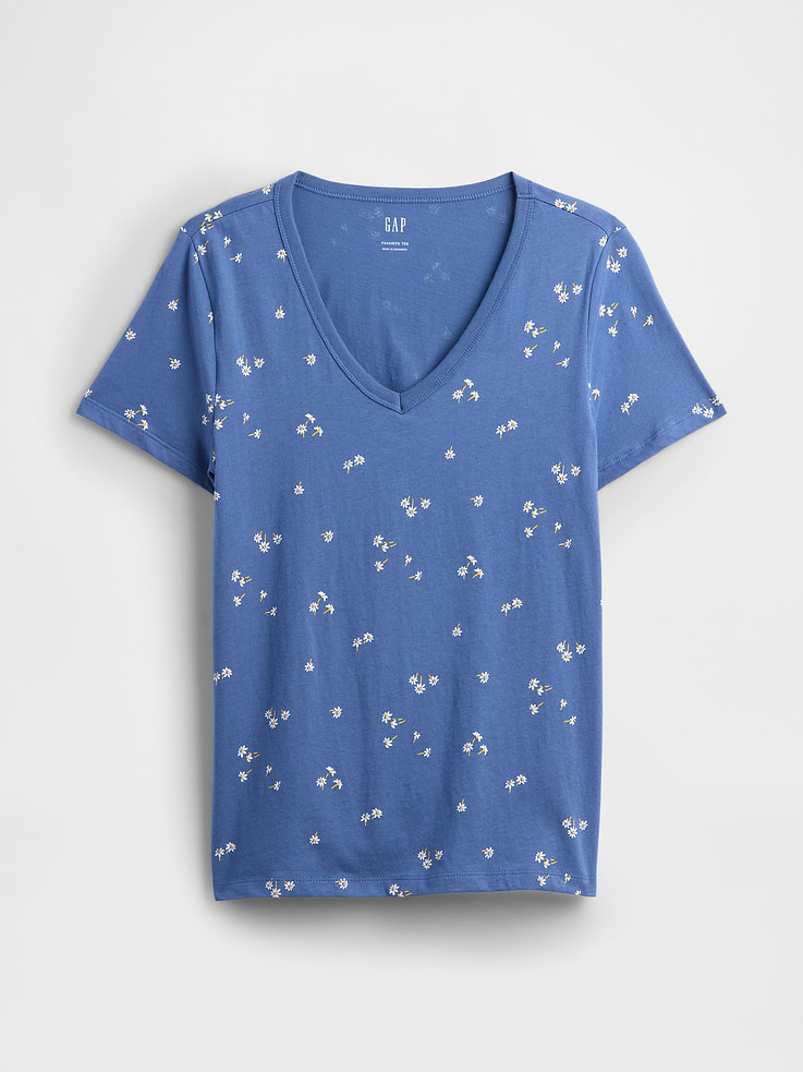 Image number 5 showing, Favorite Print V-Neck T-Shirt