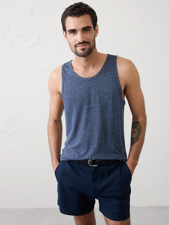 Linen-Blend Tank