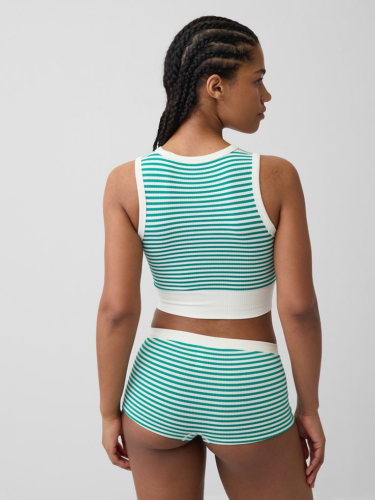 Image number 2 showing, Seamless Rib Crop Tank Top