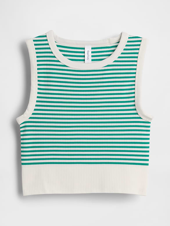 Seamless Rib Crop Tank Top