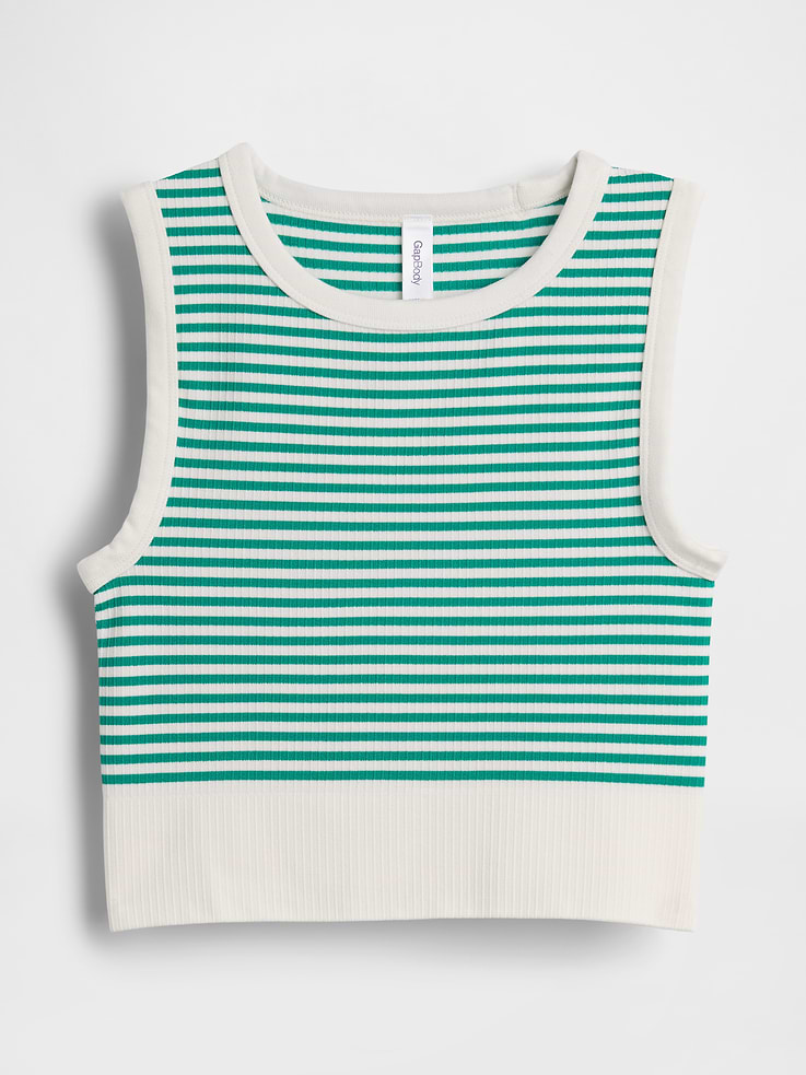 Image number 5 showing, Seamless Rib Crop Tank Top
