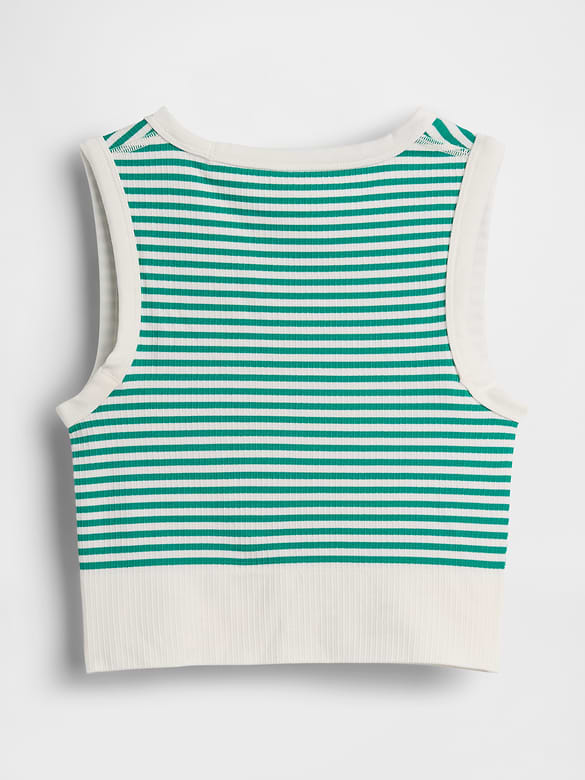 Seamless Rib Crop Tank Top
