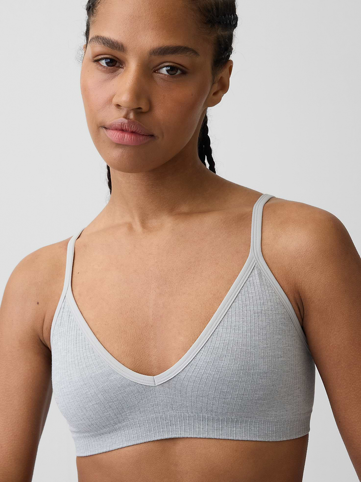 Image number 3 showing, Seamless Rib Triangle Bralette