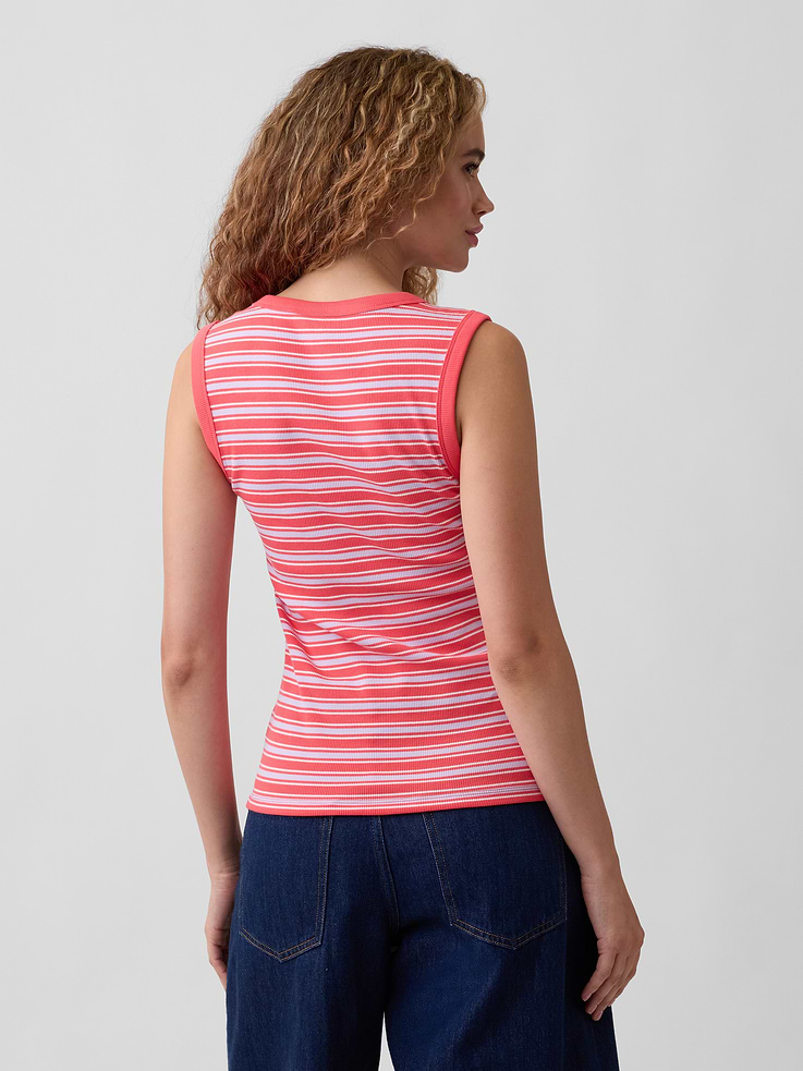 Image number 2 showing, Ribbed Scoopneck Tank Top