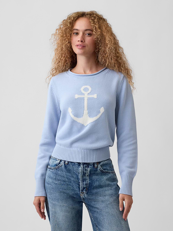 Rollneck Intarsia Sweater