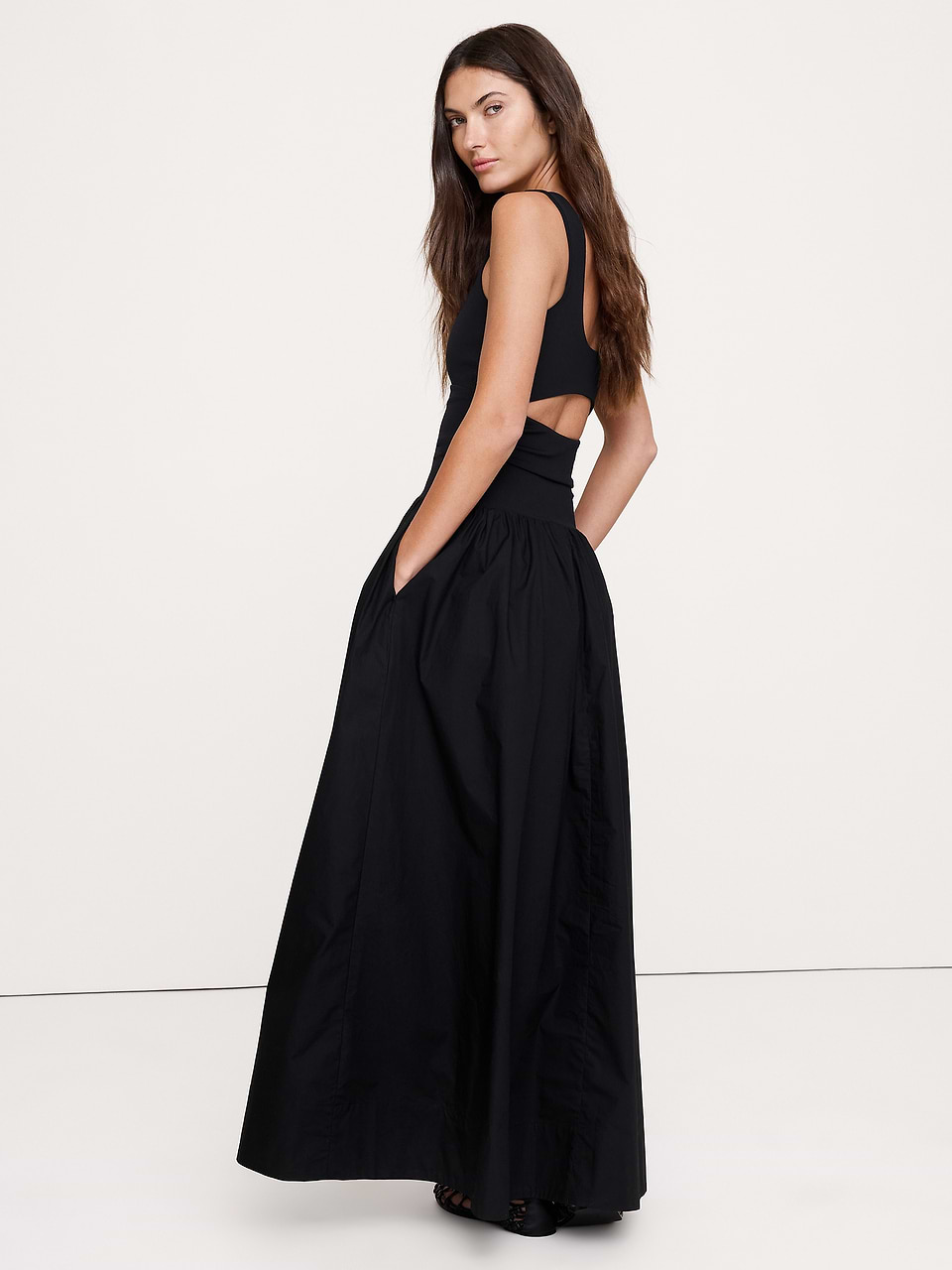 dress crochet sleeves Full Sleeve Black / M / Classics Style-Color-Dim:041899070_AB194_M Color:Black/Cream Crew neckline Rhinestones Sweetheart Satin Bridal