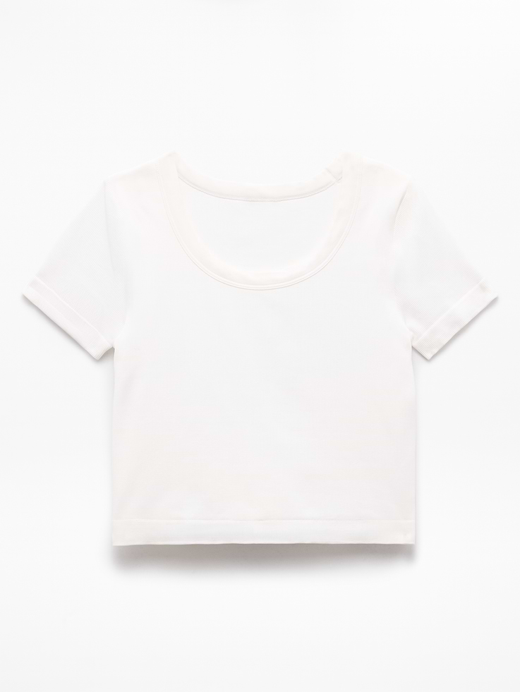 Image number 5 showing, Athleta Girl Rise Above Rib Scoop Tee