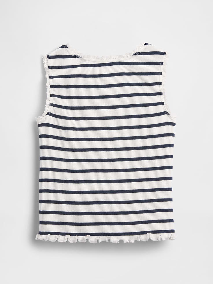 Image number 3 showing, Baby & Toddler Graphic Stripe Rib Tank Top