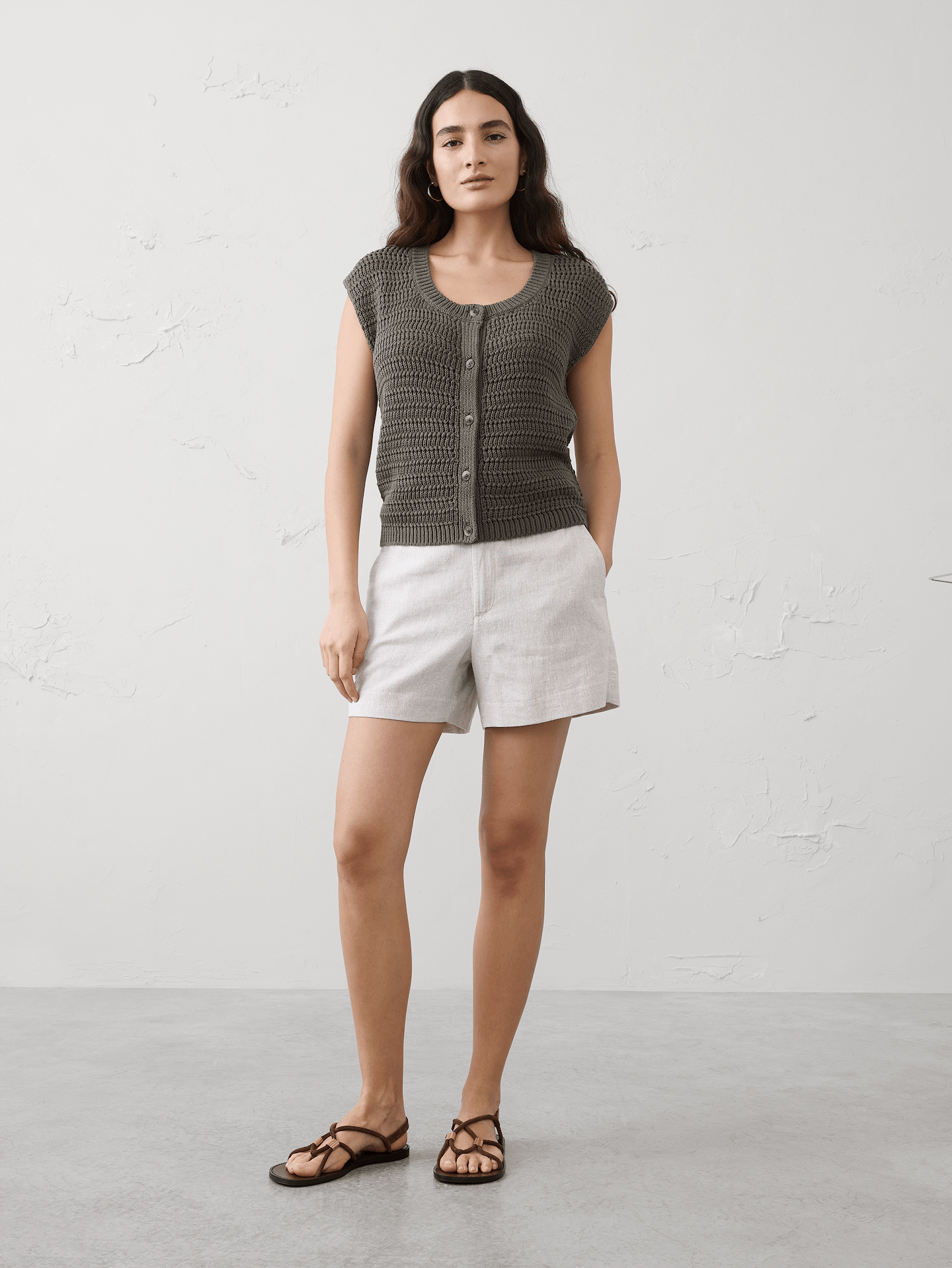 Image number 1 showing, Relaxed Textured Sweater Vest