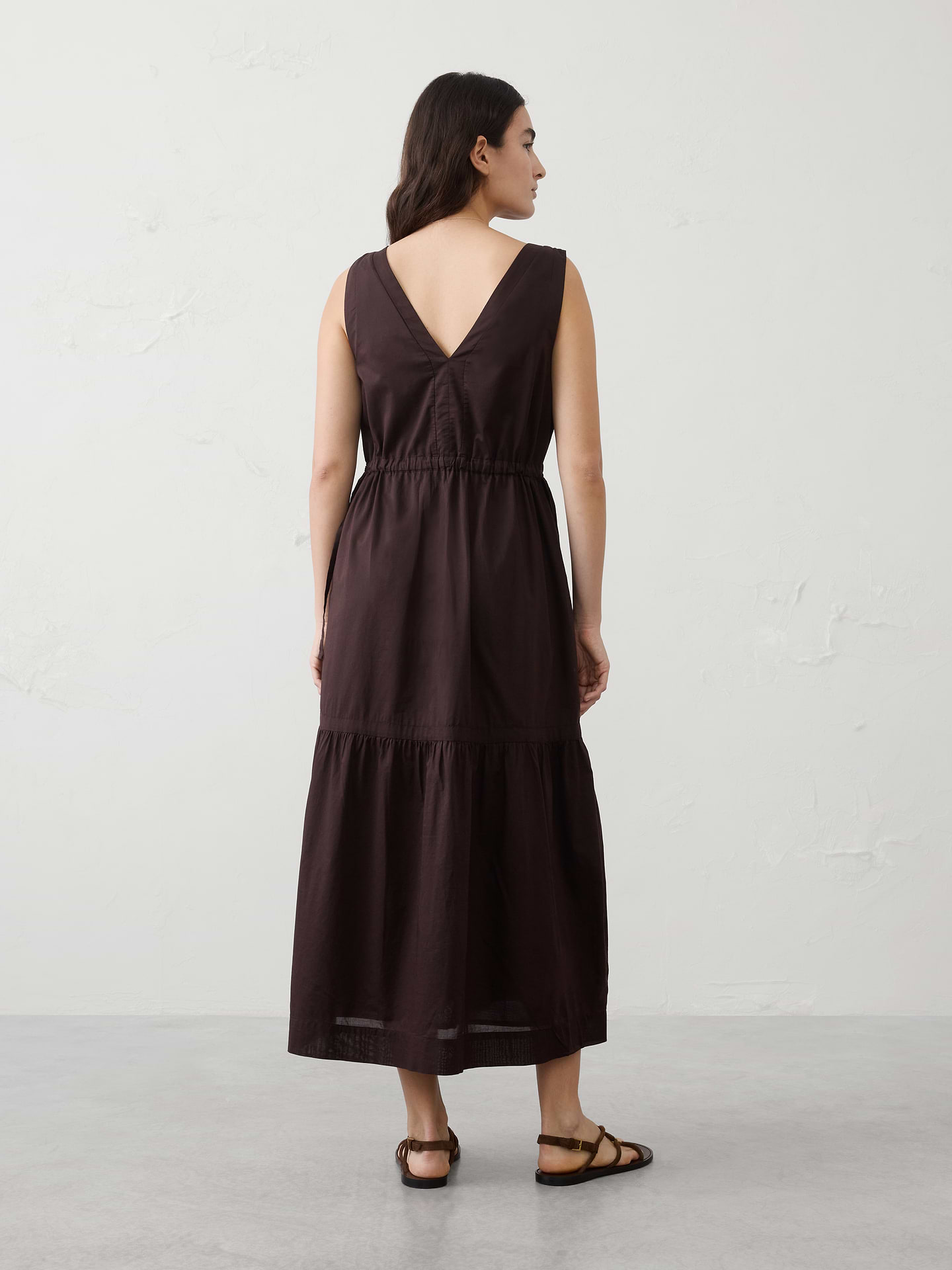 Image number 2 showing, Voile Side-Tie Maxi Dress