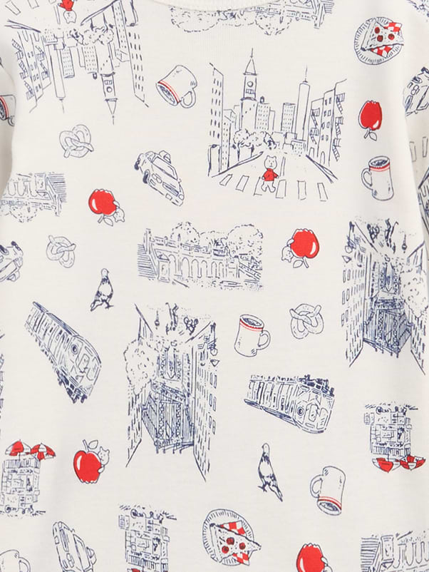 Image number 2 showing, babyGap NYC Print PJ Set