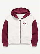 Image number 1 showing, Favorite Fleece Graphic Zip-Front Hoodie for Girls